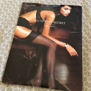 😈vintage Victoria Secret sexy stockings black